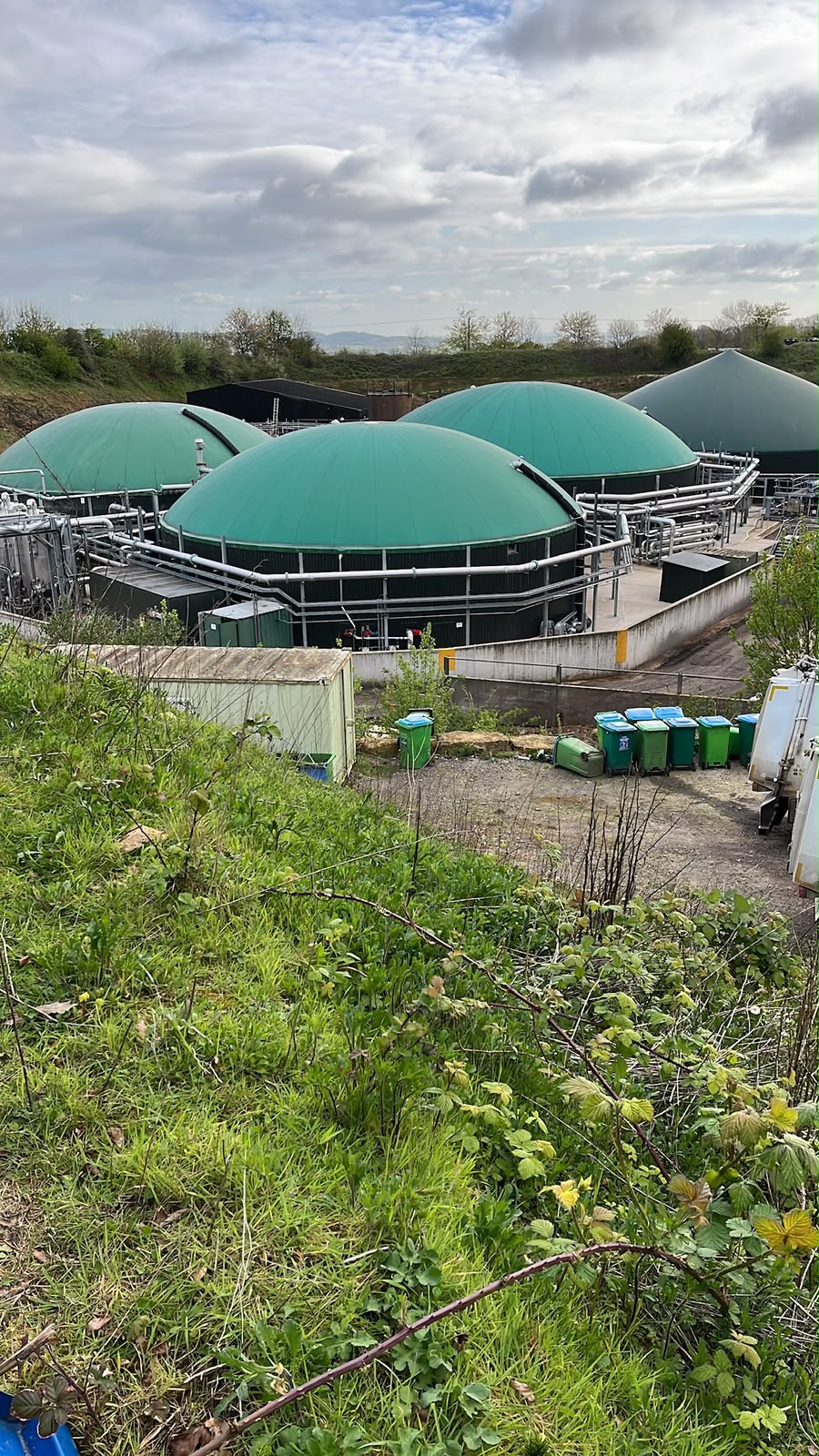 Generator and power equipment at an operational industrial site